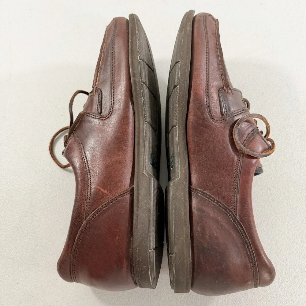 Timberland 3-Eye‎ Lug Brown Leather Boat Shoe Mens Size 13 M